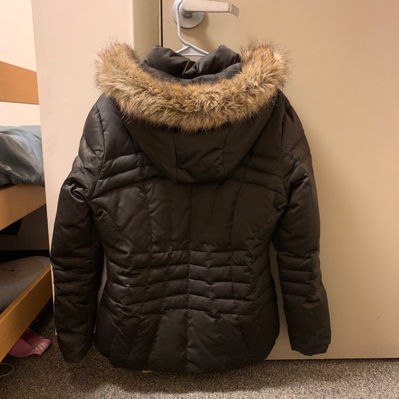 Calvin Klein NWOT hooded fur lined puffer coat - Picture 3 of 5